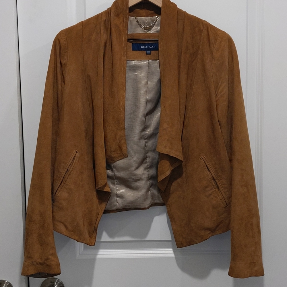 Cole Haan Genuine Suede Leather Jacket